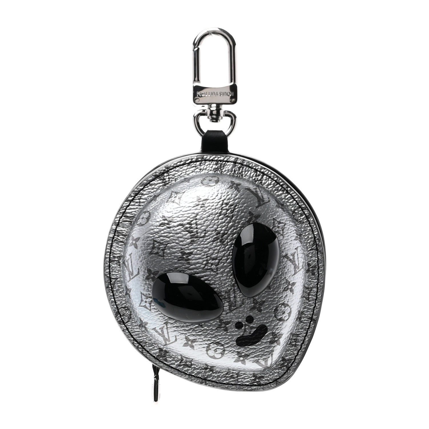 Louis Vuitton Monogram LV Alien Bag Charm Key Holder Grey 1623666