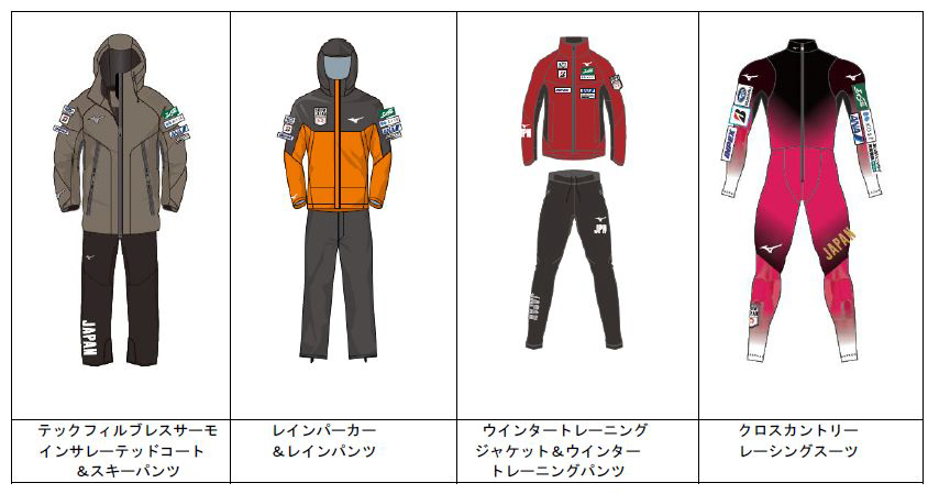 ミズノがスキー日本代表“SNOW JAPAN”にウェア提供 ミラノ・コルティナ
