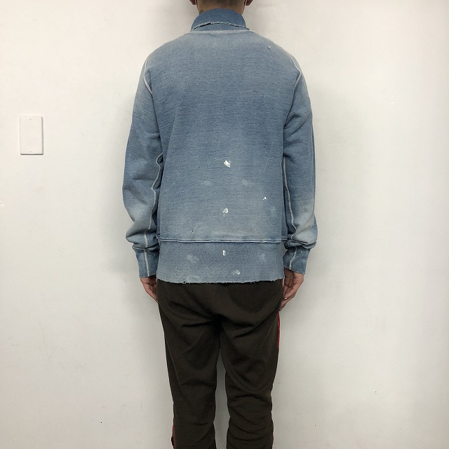 キャピタル ブランド アーカイブ 日本製 ピグメント 藍 タートルネック