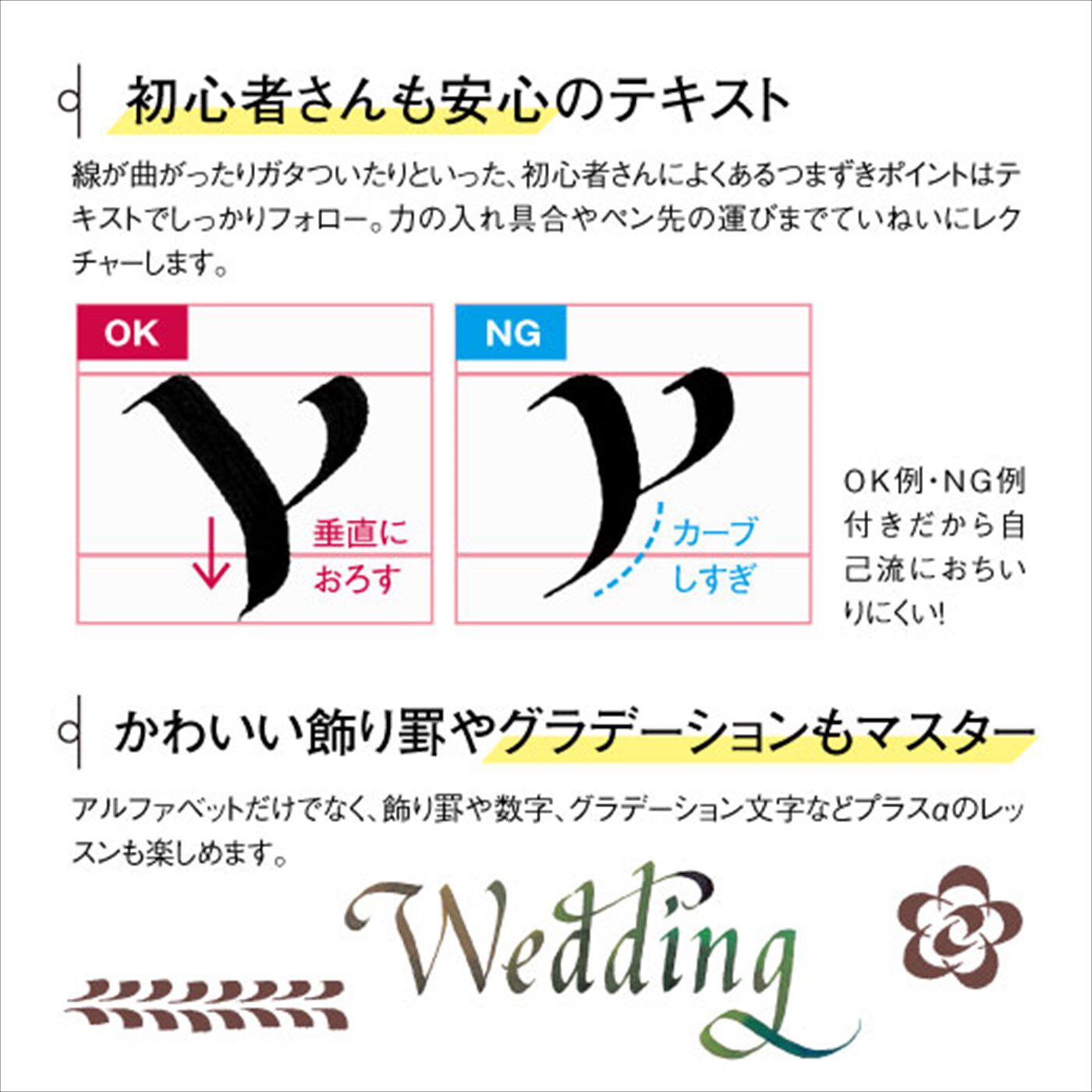 一度書いてみたかった！ 文字に魅せられる生活 カリグラフィーレッスン