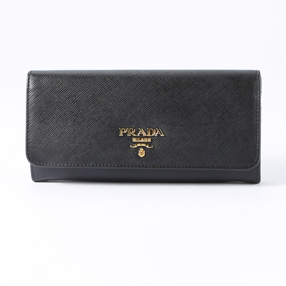 プラダ PRADA SAF.METAL ORO サフィアーノ メタル オロ 長財布+パス