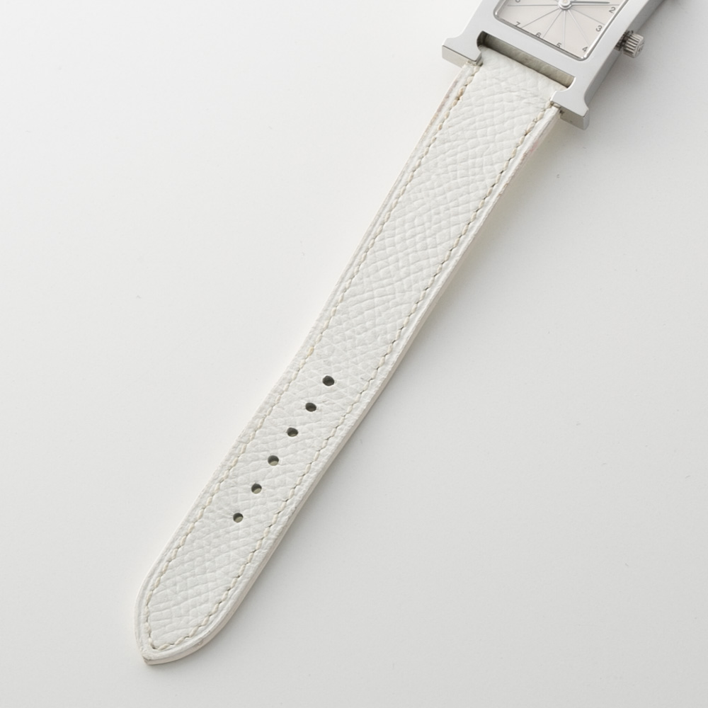 ヴィンテージ・中古】エルメス HERMES 腕時計 Hウォッチ レザーベルトL