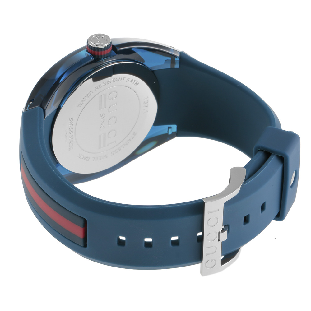 グッチ GUCCI 腕時計 SYNC ラバーベルトメンズウォッチ YA137104A