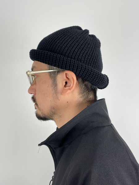 COOTIE / Silk Low Guage Roll Up Beanie -Black-