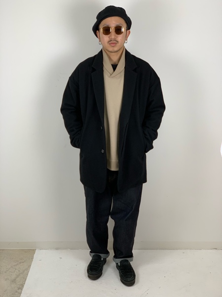 COOTIE クーティ 通販 19AW Wool Mossa Chester Coat (Short)