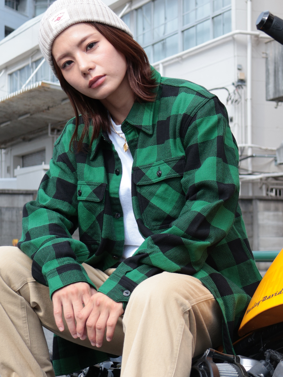 ブロックチェック ネルシャツ FN-SNR-101L | THE FLAT HEAD