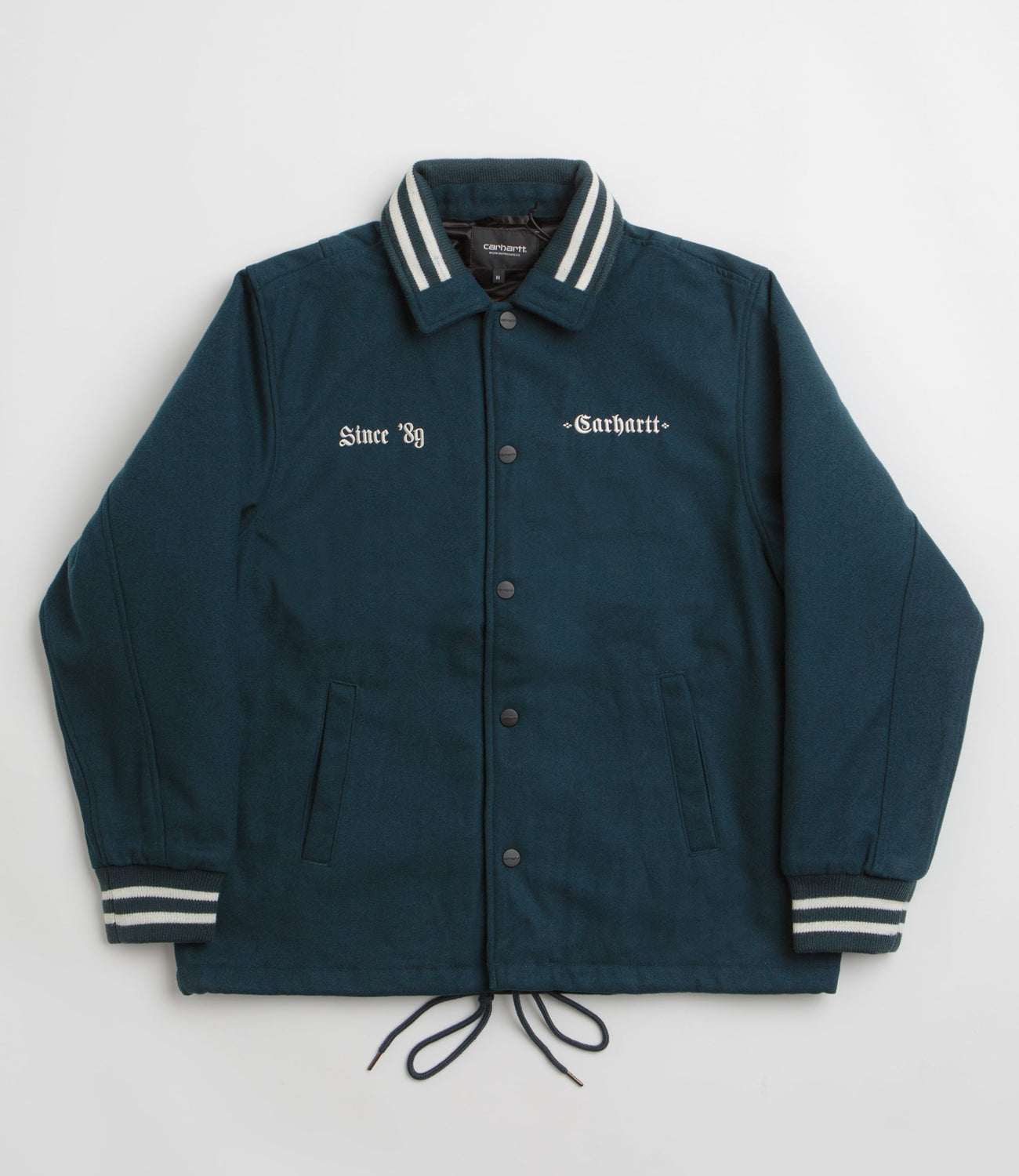 Carhartt Wool Coach Jacket - Deep Lagoon / Wax | Flatspot
