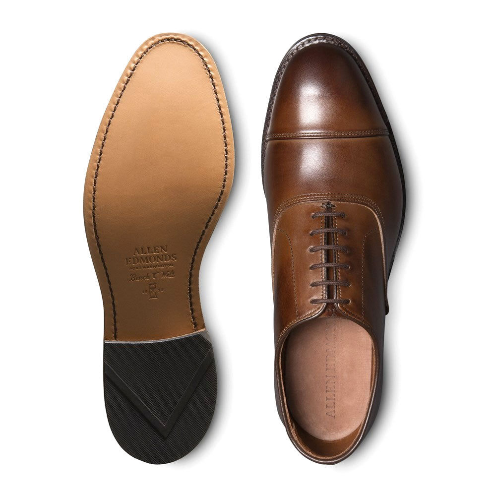 Allen Edmonds Park Avenue Cap Toe Oxford (Museum Brown Leather