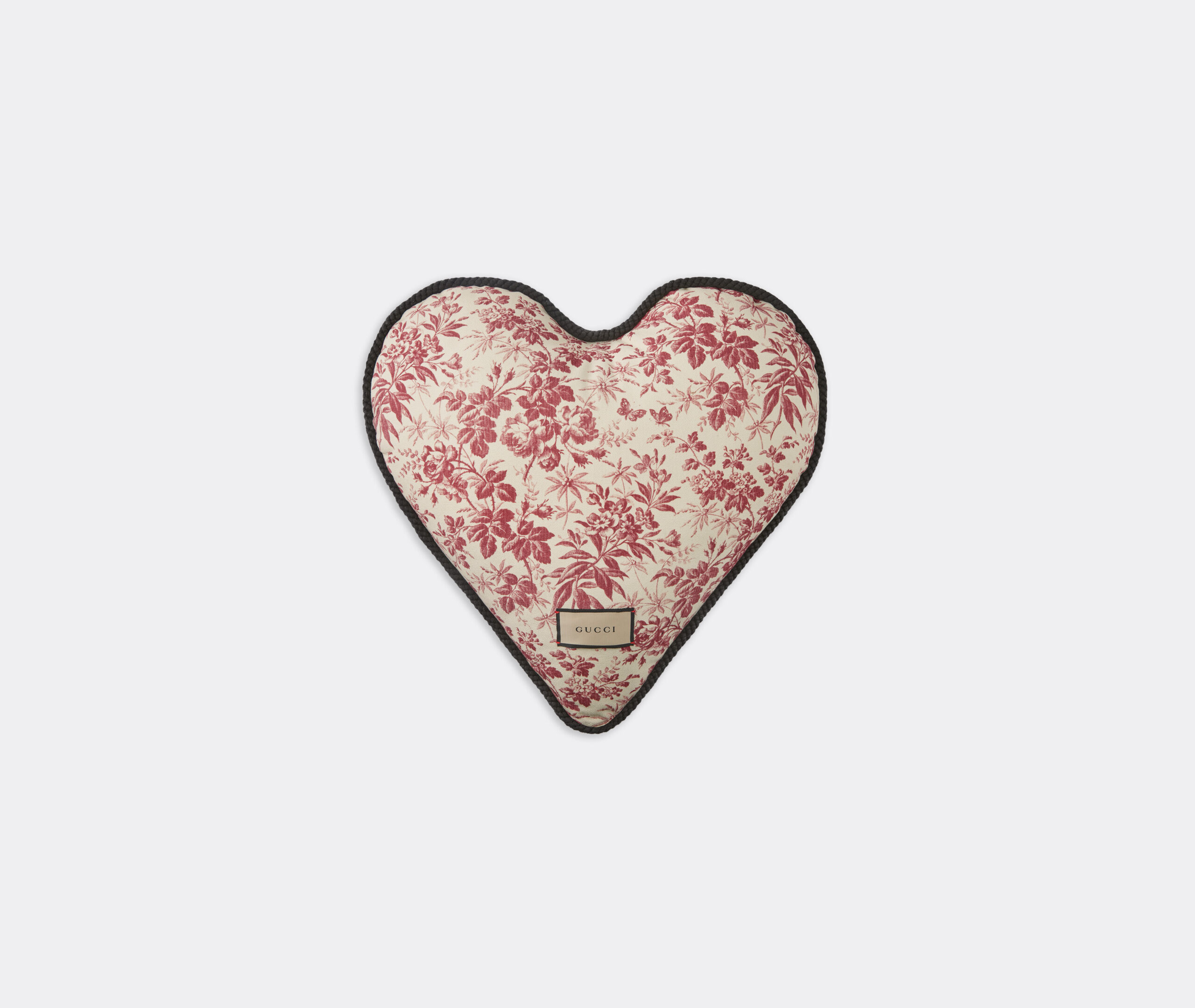 GG' heart shaped cushion, blue and ivory by Gucci | Cushions