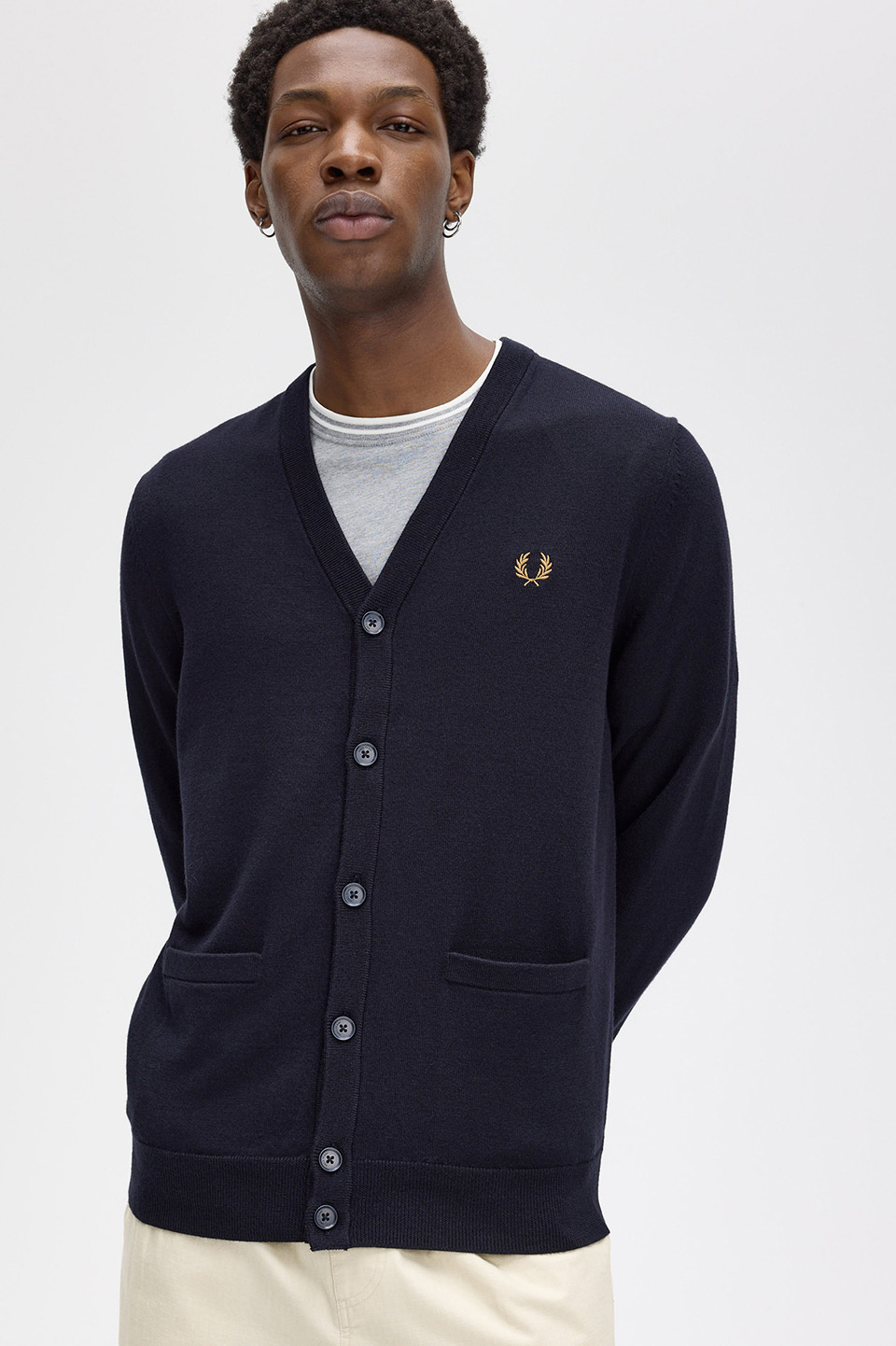 Classic Cardigan(S 795：NAVY): | FRED PERRY JAPAN | フレッドペリー