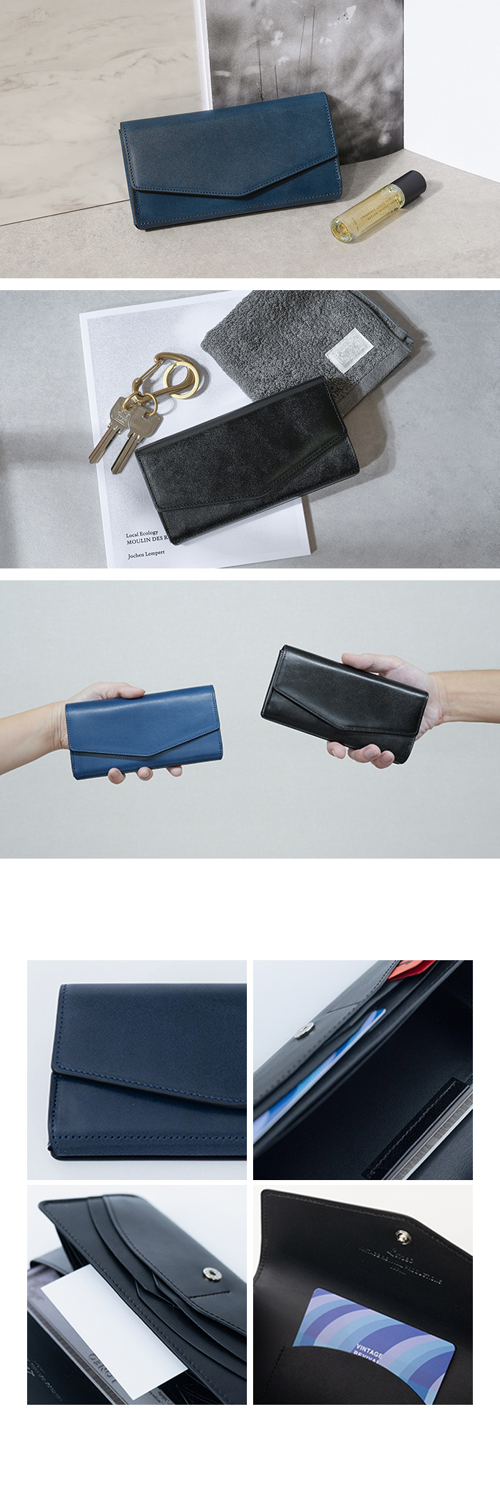 ヴィンテージ Loneo basic ロネオ ベーシック 被せ長財布 ヴィンテージ