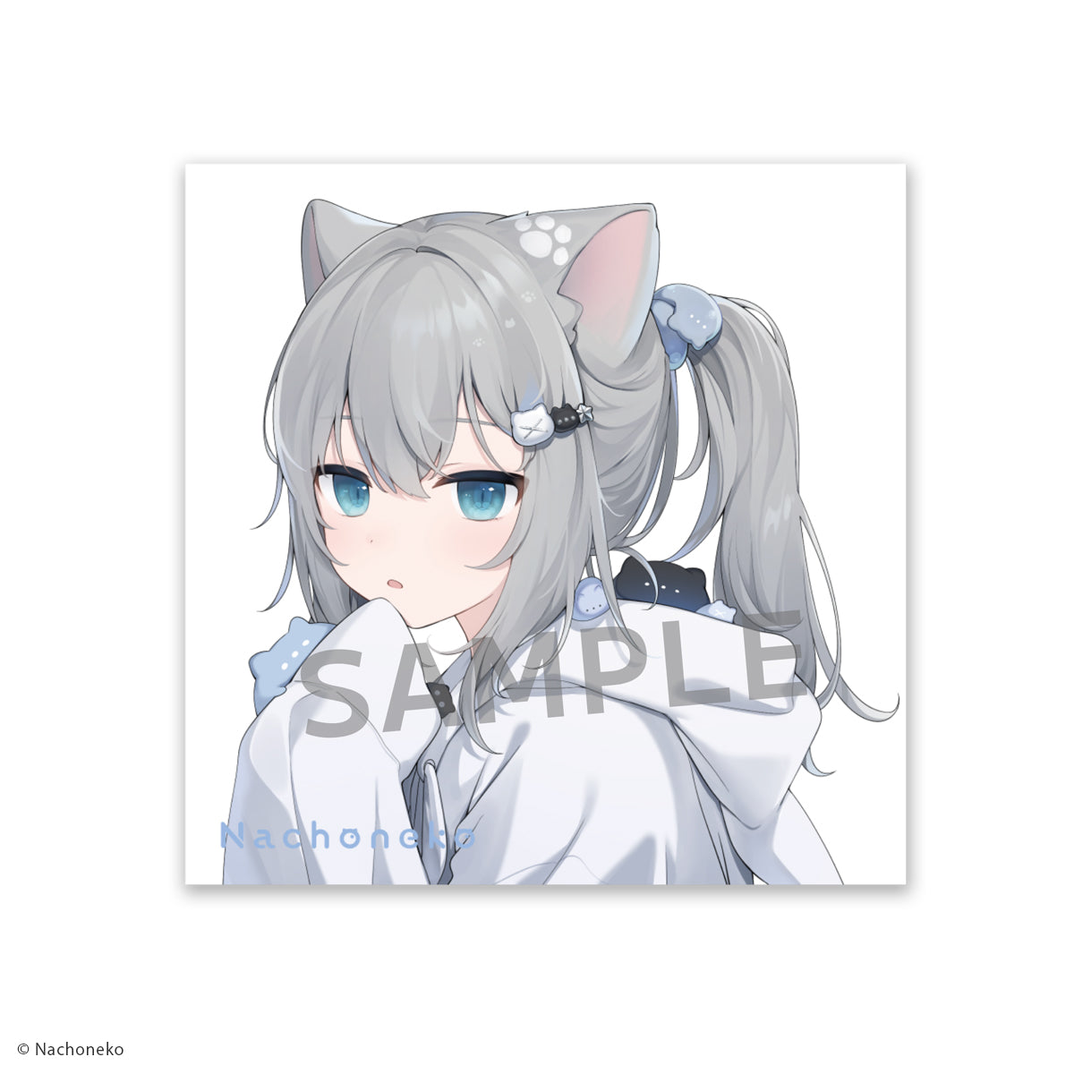 Nachoneko × ふもコレ ゲーミングマウスパッド White (ベースモデル X