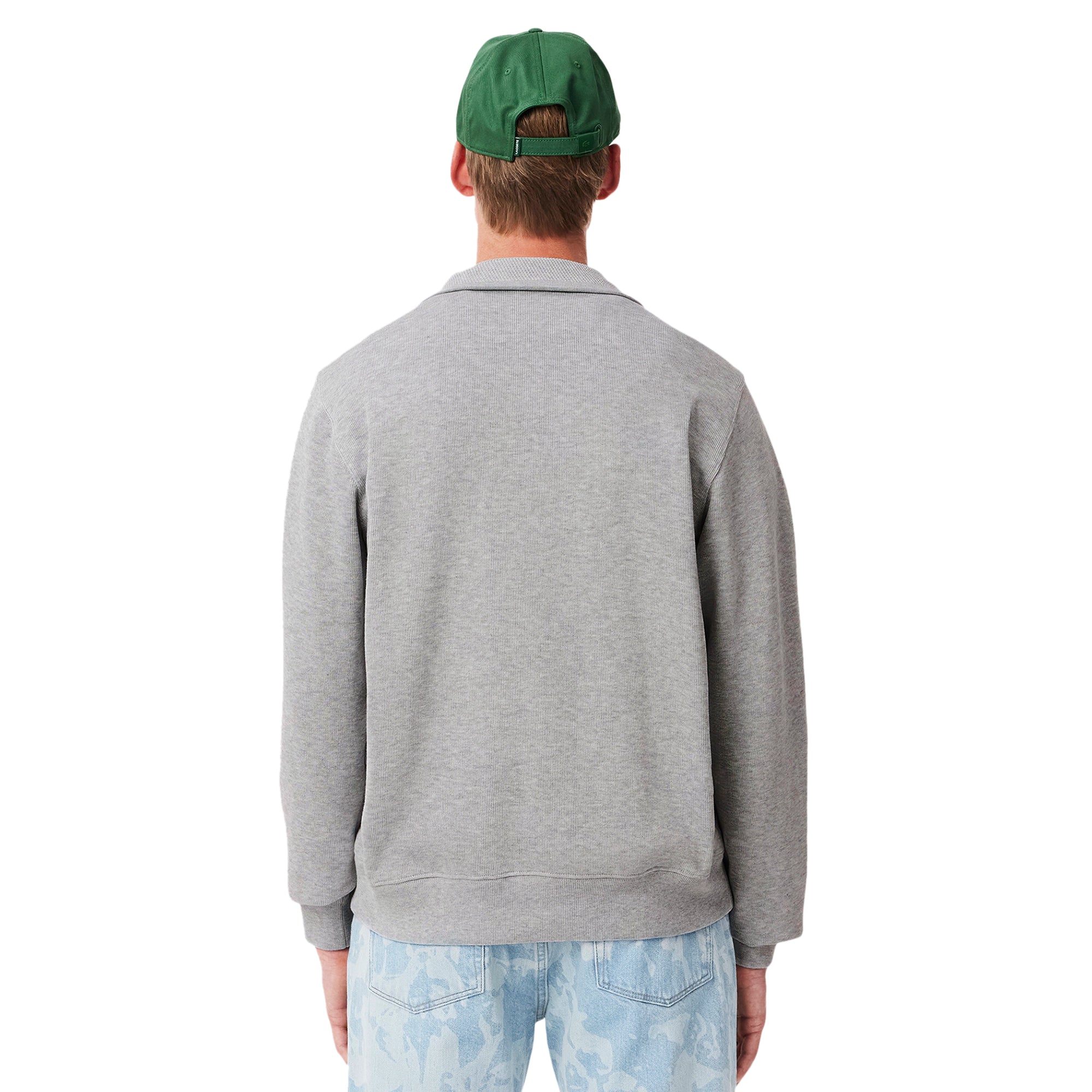 Lacoste Classic 1/2 Zip Sweater - Silver Chine CCA - SH1927-CCA