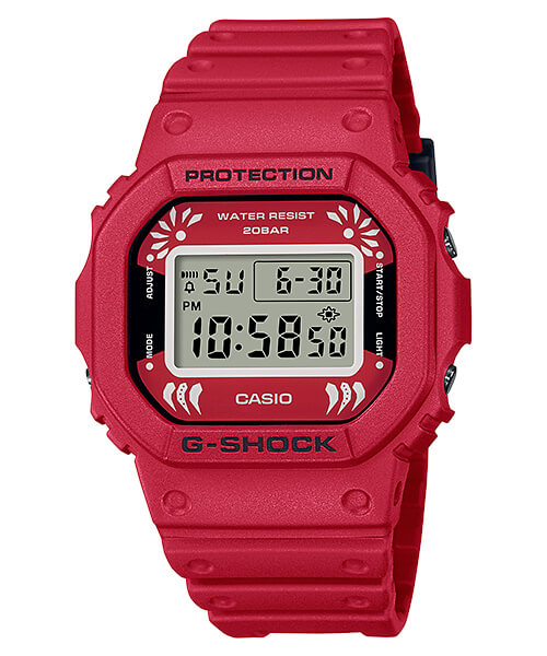 The G-Shock Daruma Doll Series: DW-5600DA-4, DW-6900DA-4, GA-100DA