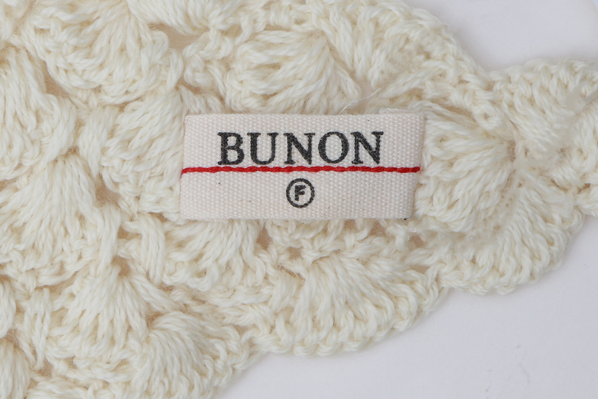 BUNON shop別注!! Hand Knit Hand Crochet Scarf
