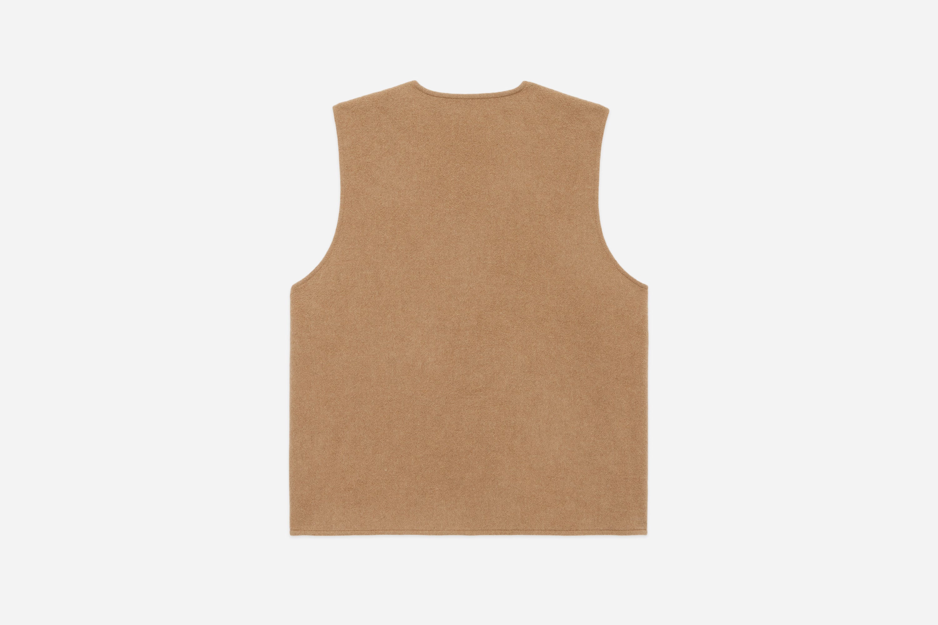 Zip Vest ~ Coyote Wool/Cashmere – 3sixteen