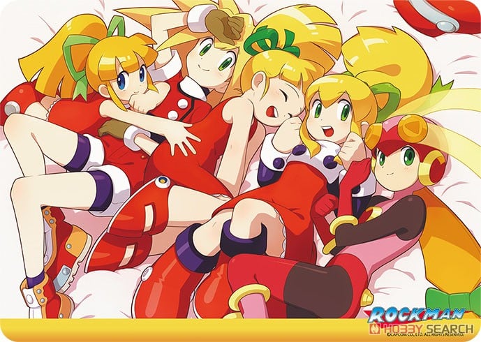 キャラクター万能ラバーマット ロックマン 「ロール！ロール！ロール