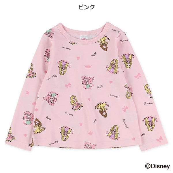 ミニ裏毛プリンセス総柄長袖Tシャツ | 西松屋オンラインストア