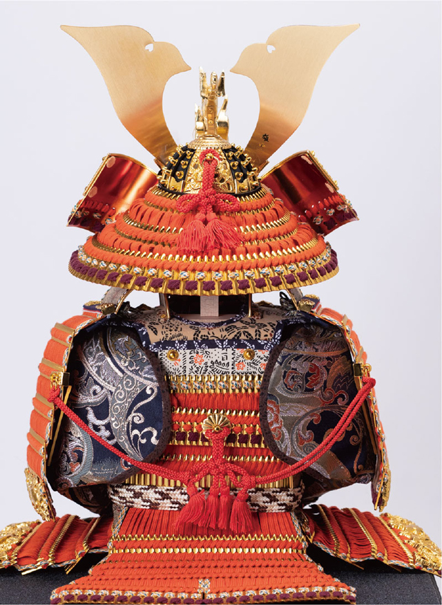 金小札赤糸威大鎧 焼桐高床台飾No3211セット | 五月人形・鎧兜