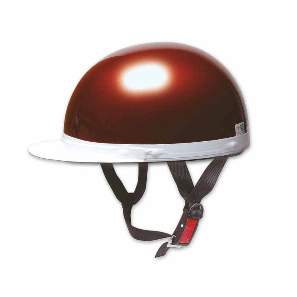 白ツバ半キャップ PS－HC001 C＆RED キャンディーレッド の