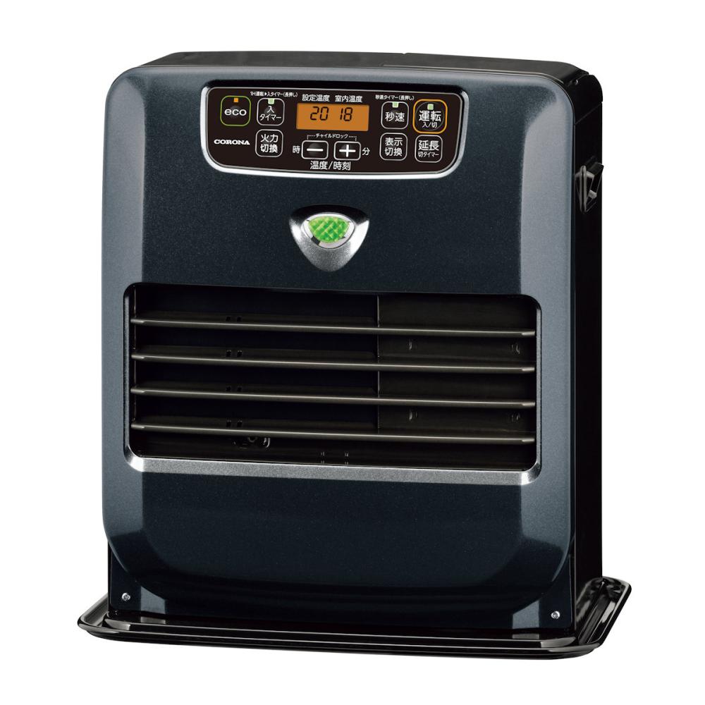 限定商品】コロナ 石油ファンヒーター 木造9畳 パールブラック KCF