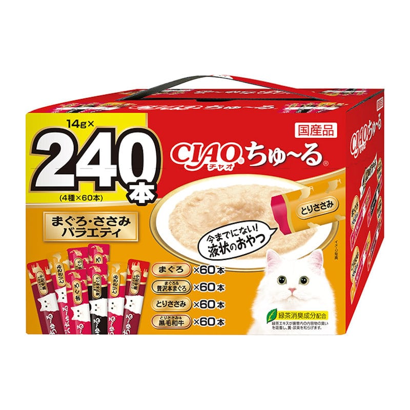 CIAO（チャオ）ちゅ～る まぐろ・かつおバラエティ14g×240本