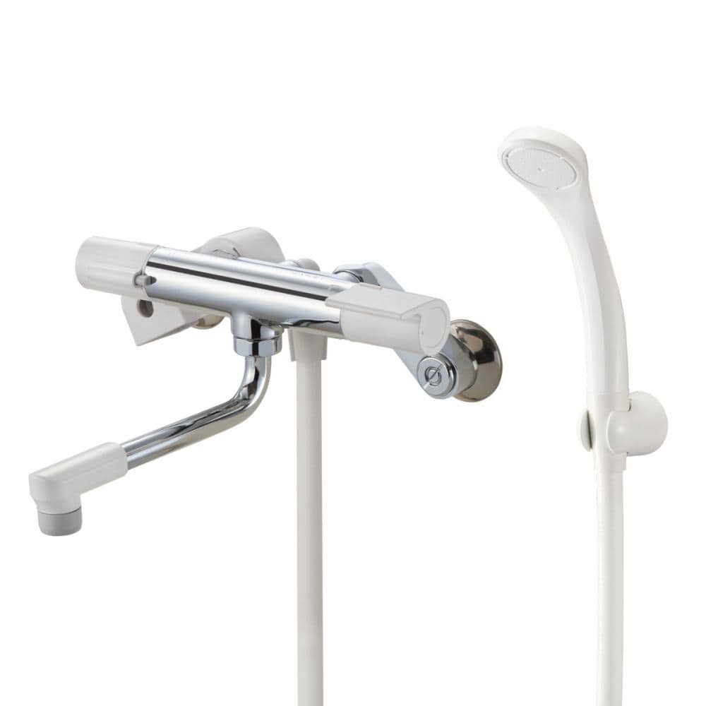 LIXIL INAX サーモスタットバス水栓 メッキハンドル エコフル