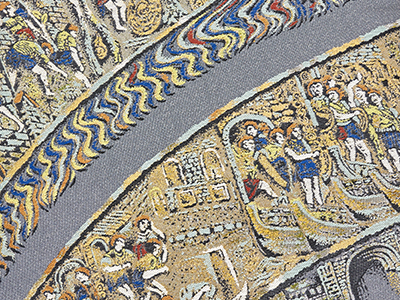 古代ローマ文様 本極錦袋帯 川島織物製(o71660yu) 特選きもの・帯紹介