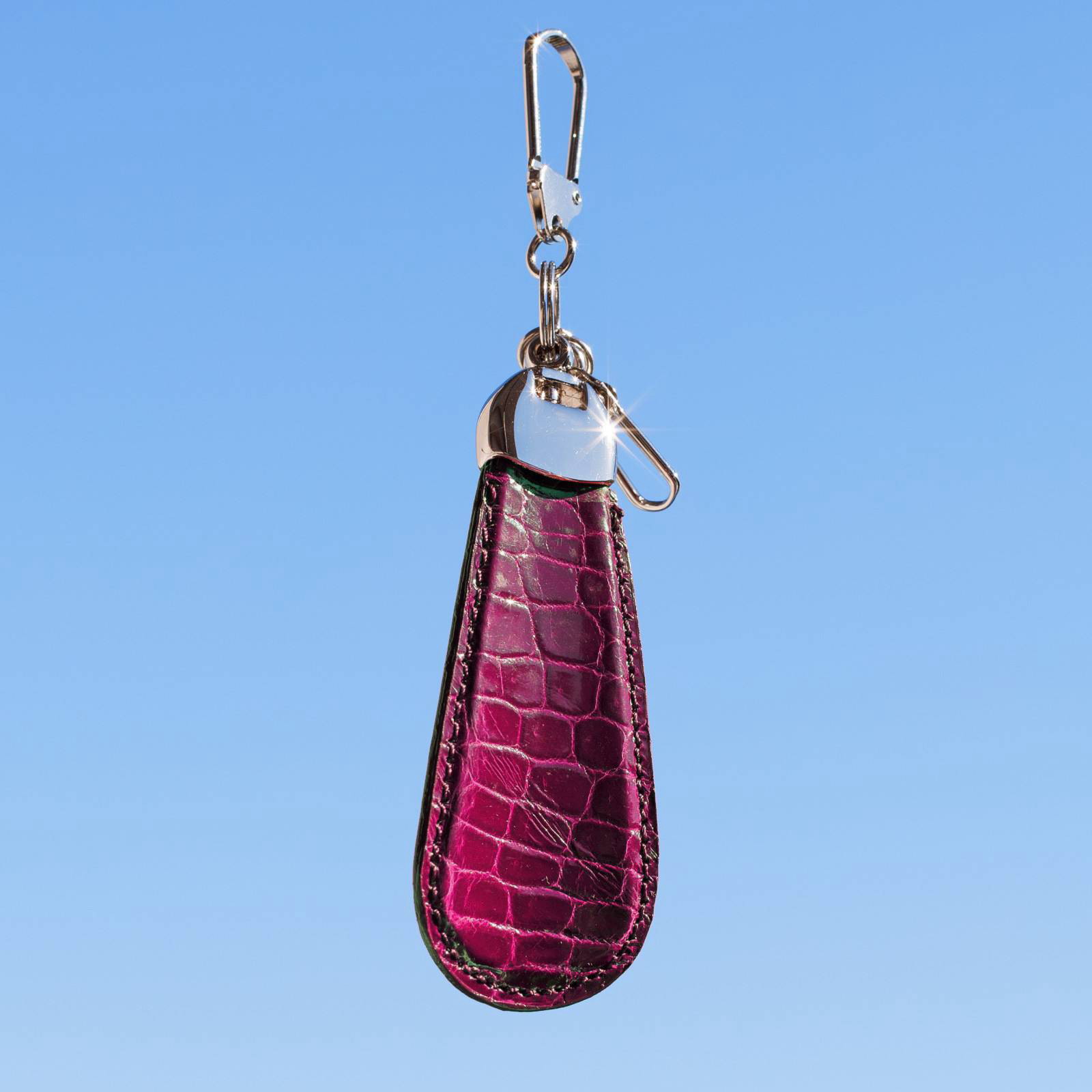 クロコダイル革 ラウンドファスナー 長財布 スリム | 手染め