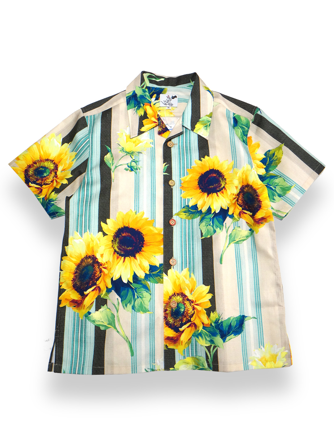 カブク -ひまわりと空 （柄シャツ）（半袖シャツ） | カブクアジト
