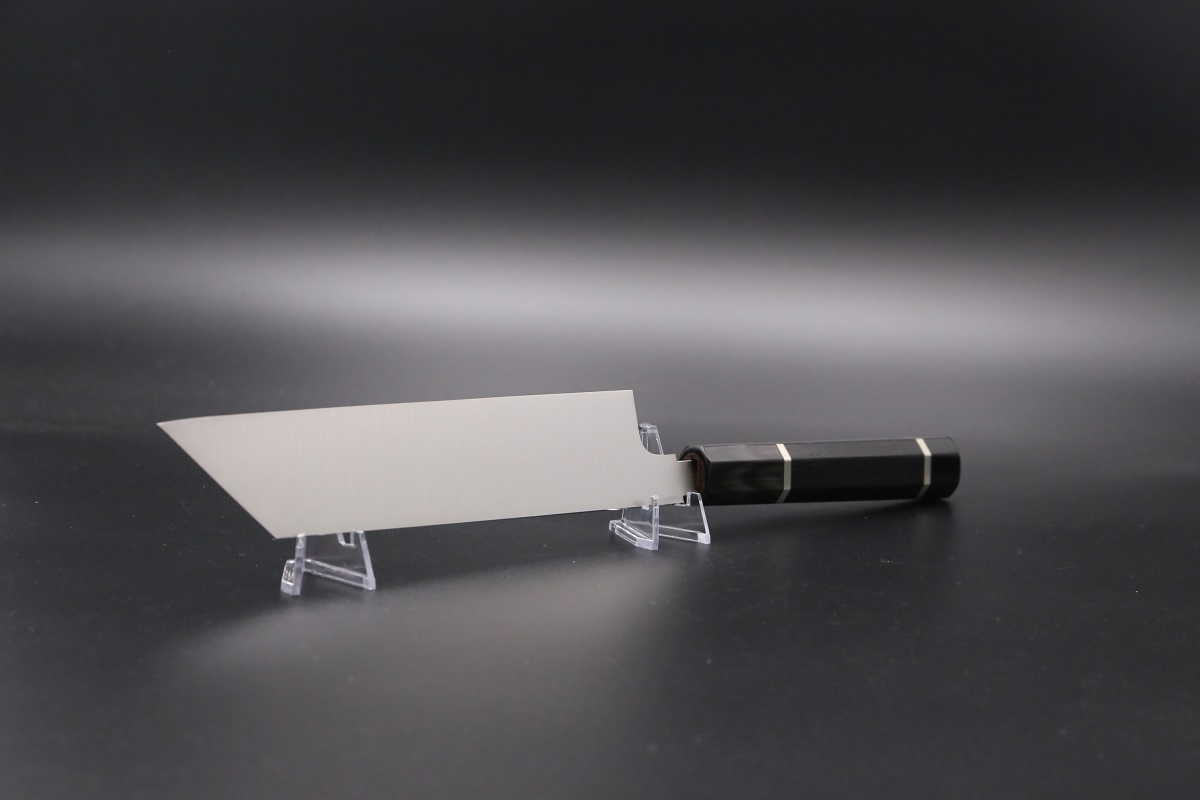 ムキモノ(芋切り）180mm 極薄口両刃 スエーデン鋼 全鋼本焼 手研ぎ