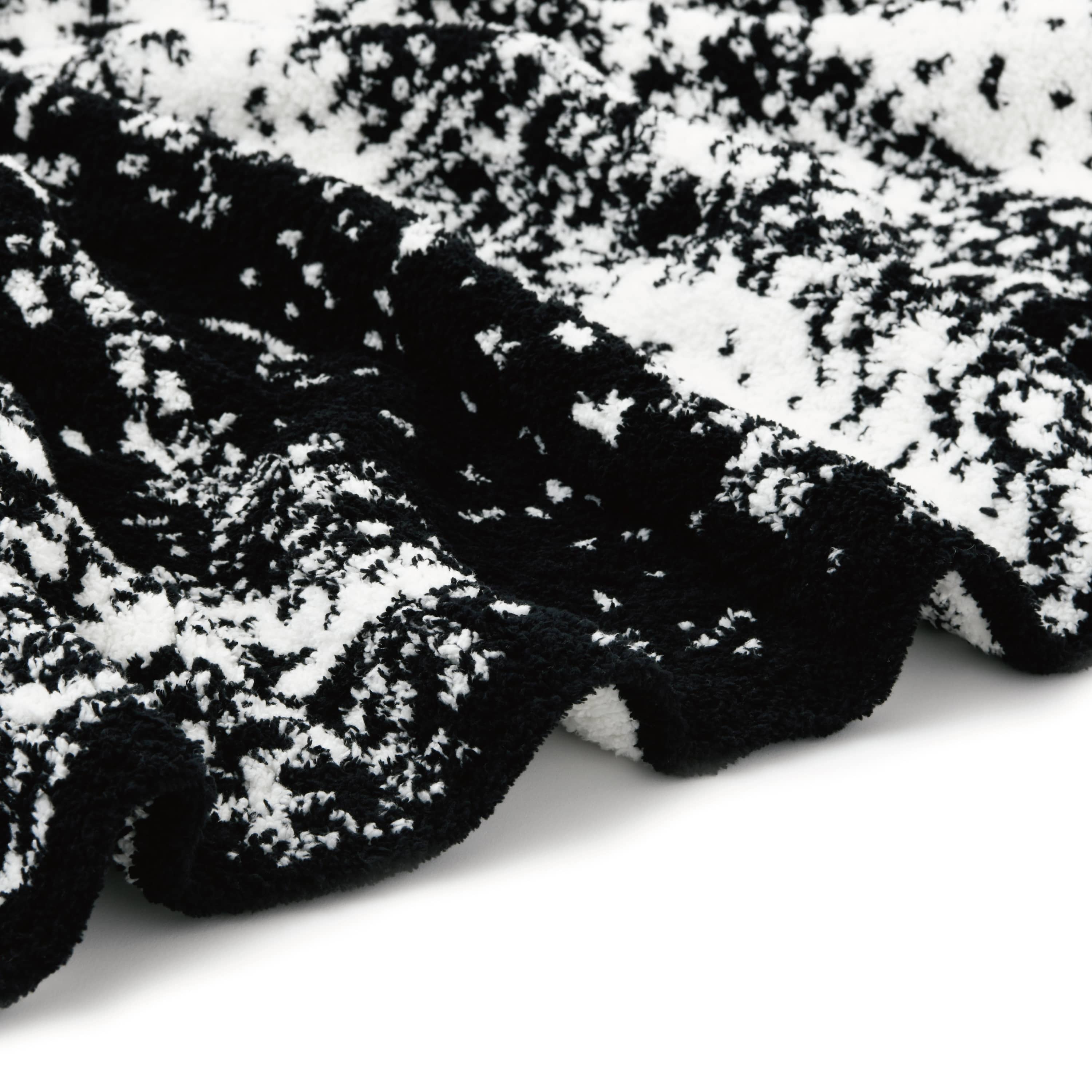 BLANKET / BRUSH(135x183cm black/creme): BLANKET | kashwere Japan
