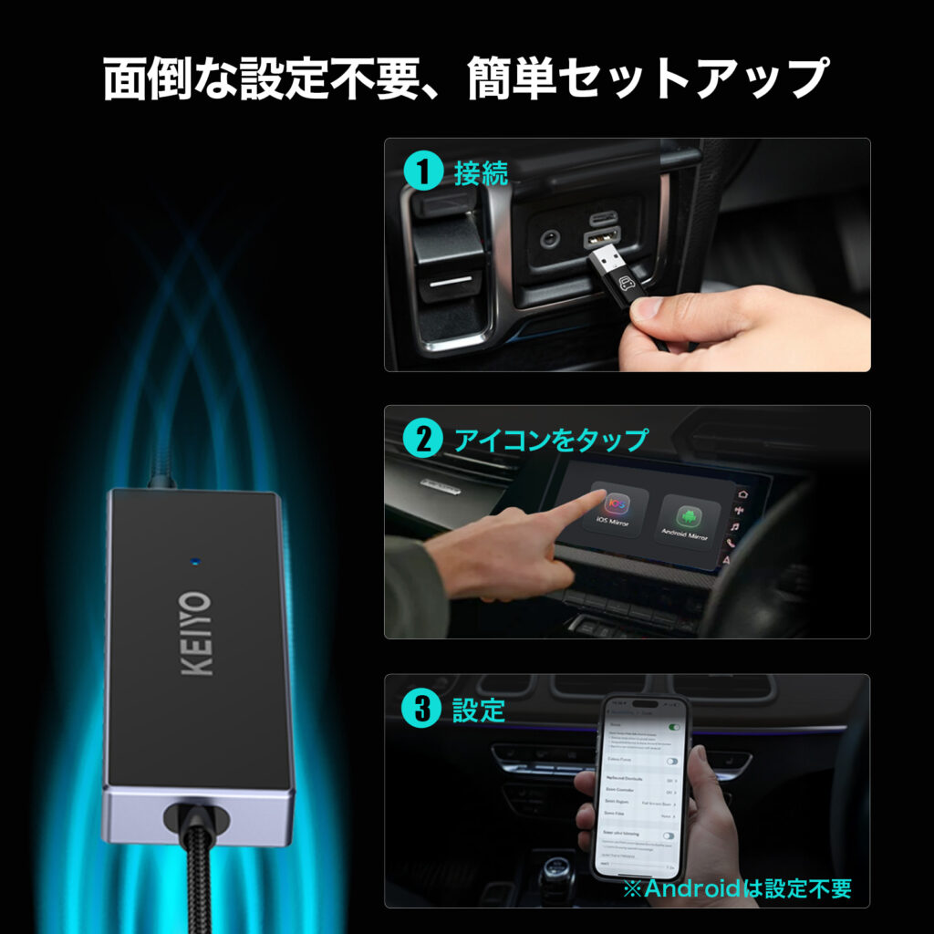 ミラータッチカーアダプター AN-S155 | 株式会社慶洋エンジニアリング