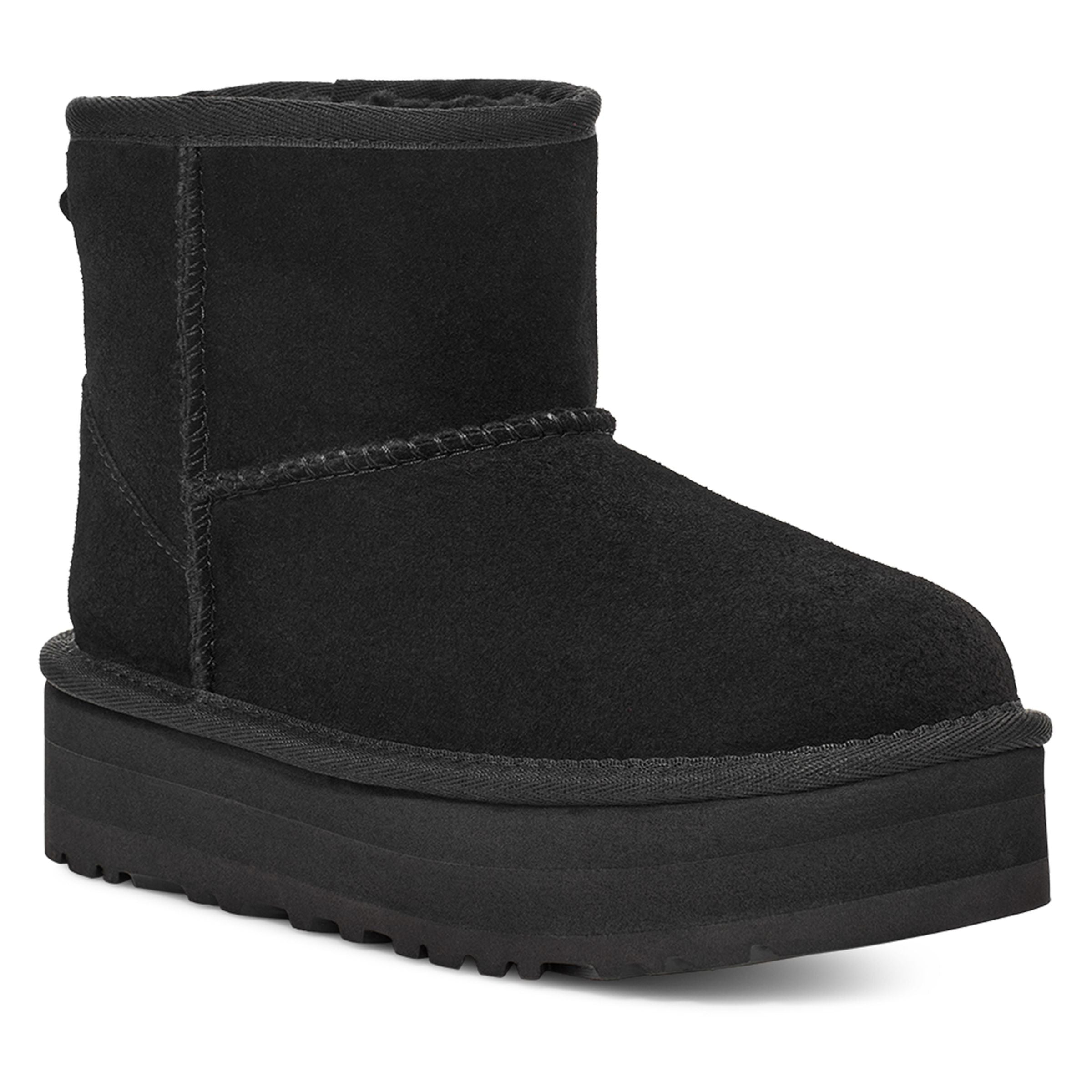 Black Classic Mini Platform Boots - kids atelier