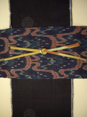 織の名古屋帯 太子間道（青） … きもの人 高級和装着物専門通販