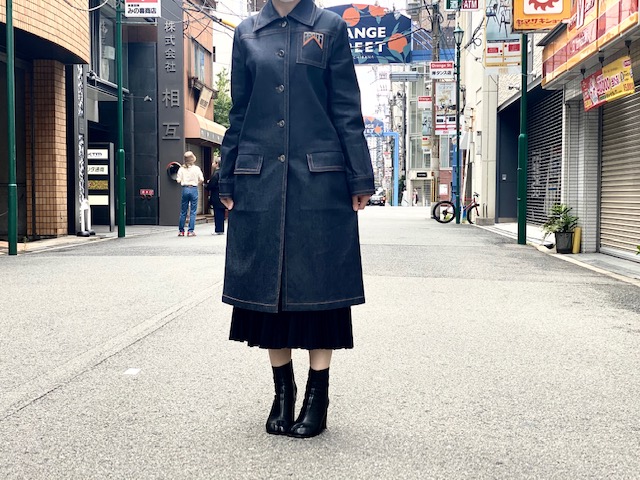 PRADA/プラダ】ロゴデニムステンカラーコート【買取入荷情報