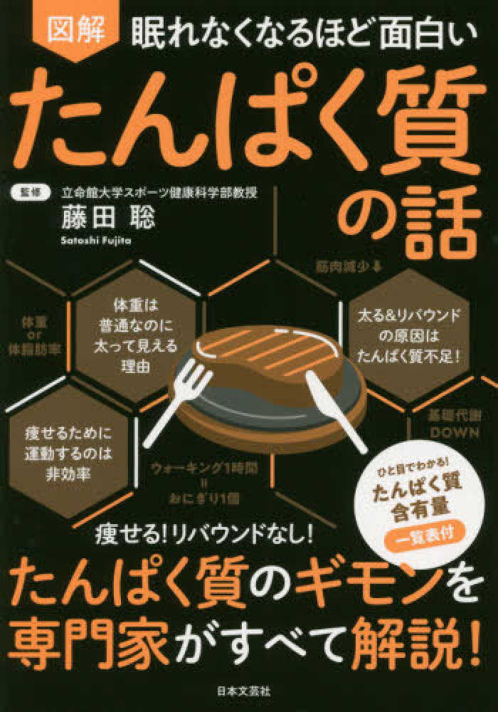 眠れなくなるほど面白い 図解 たんぱく質の話 / 藤田 聡【監修