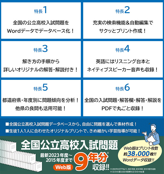 教育家庭新聞 学校教材販売 / Manavi高校入試問題工房2024年「5教科