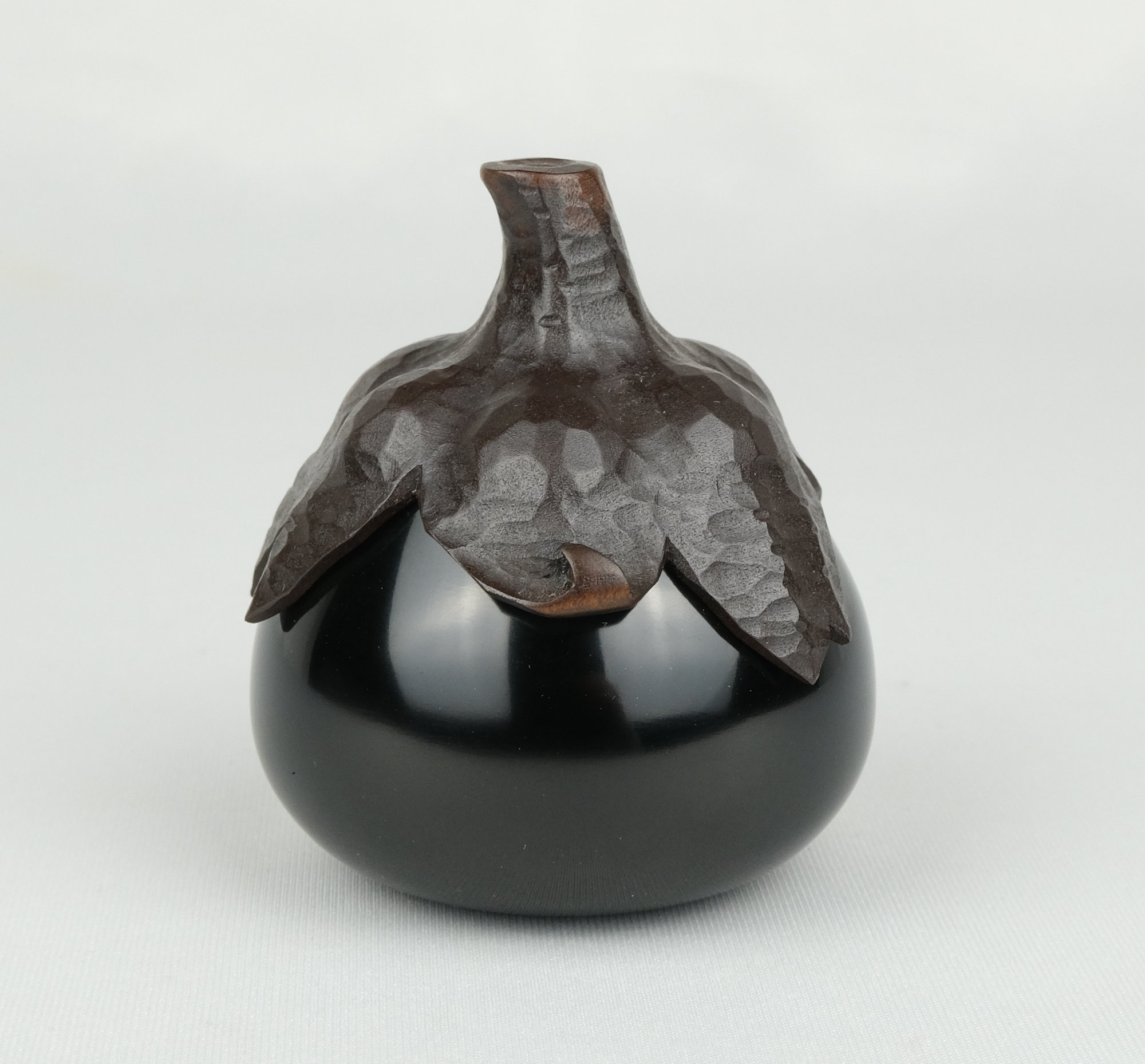 栗山園オンライン通販部 / 【出物】 茄子香合 篠原如雪