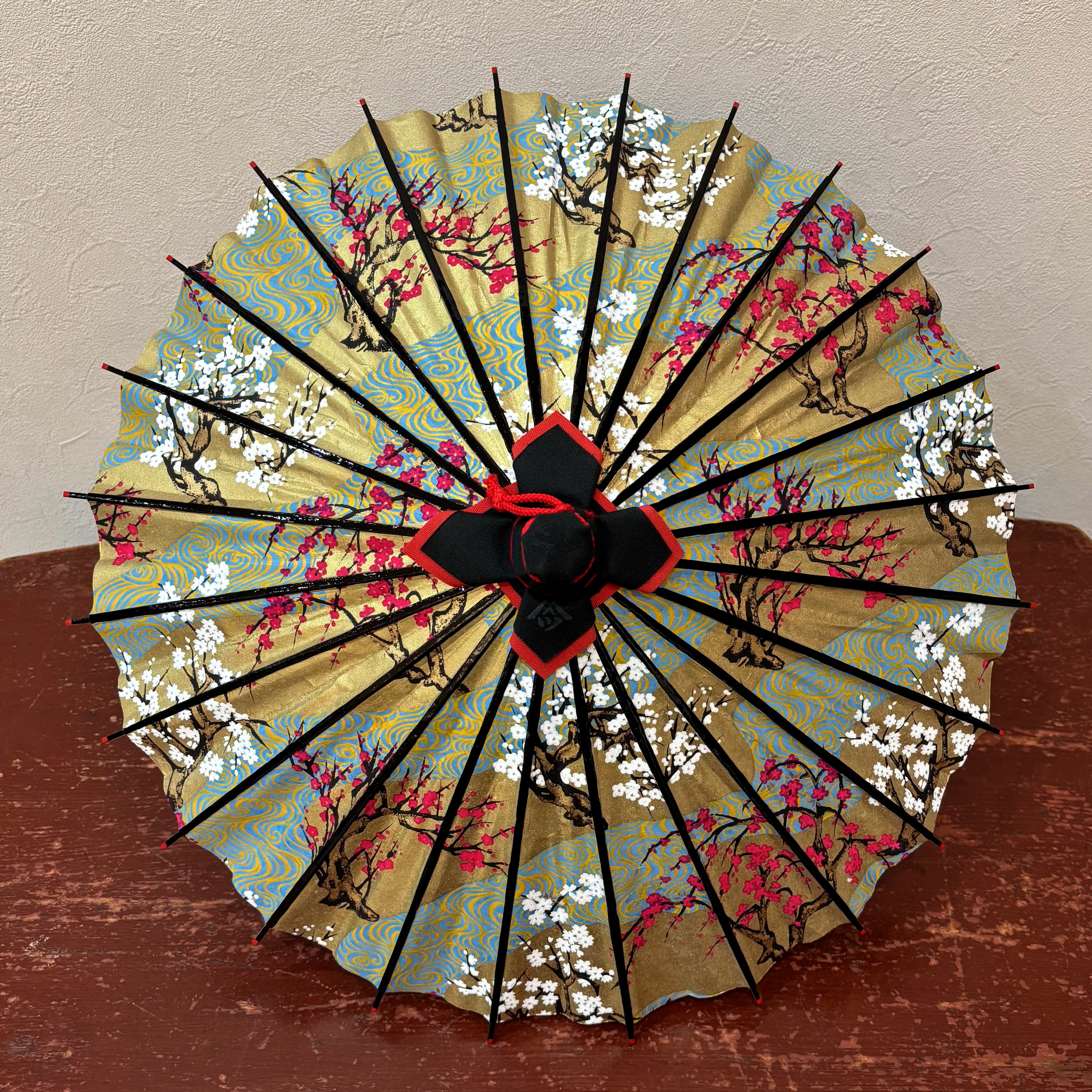 ミニサイズの和傘｜姫和傘 梅重ね｜ 京都和傘屋 辻倉 - 日本最古の京都