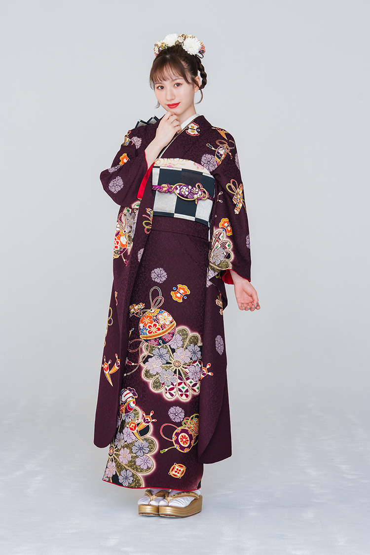 No.1952 【新品振袖/京友禅】【茶】物事の「良く成る」たとえとした