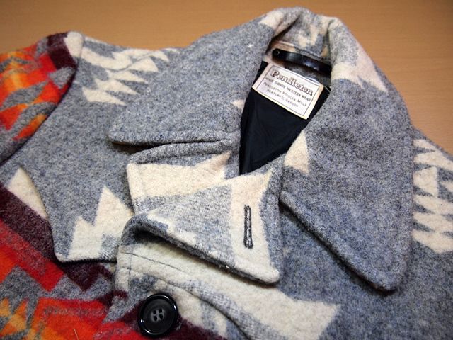 1970s【PENDLETON】チーフジョセフ柄ウールブランケットコート - 古着