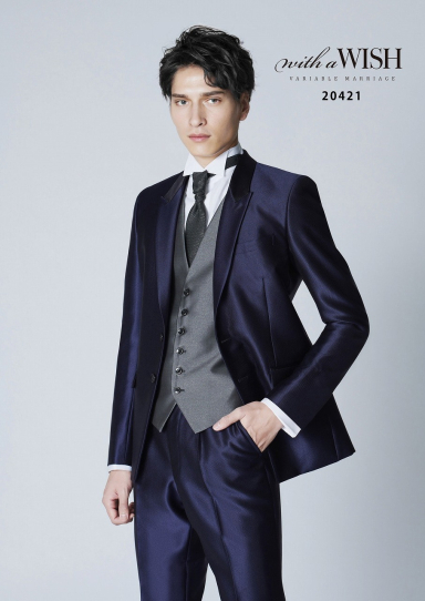 ダークネイビータキシード｜結婚式の新郎衣装レンタル【阪急