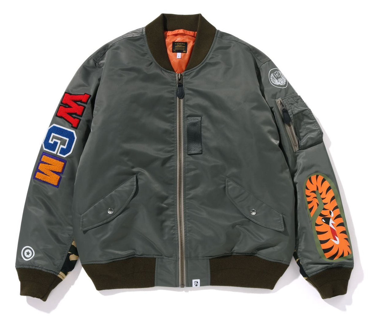 A BATHING APE SHARK MA-1 JACKET – happyjagabee store