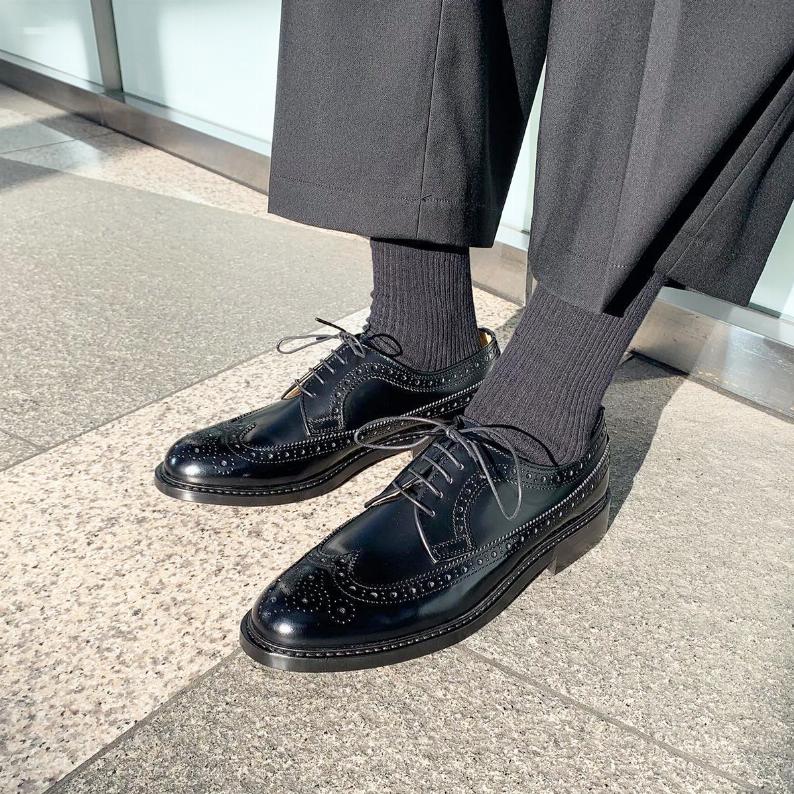 ウィングチップレースアップシューズ #710（01007100）|men（メンズ