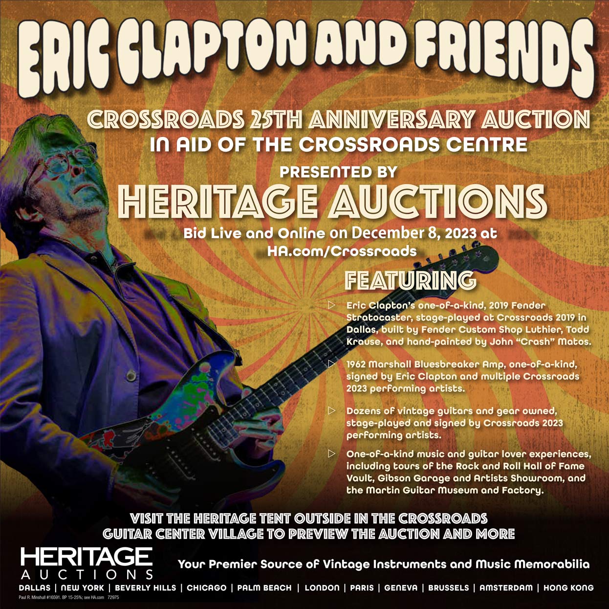 Eric Clapton Crossroads 2023 Auction | Heritage Auctions