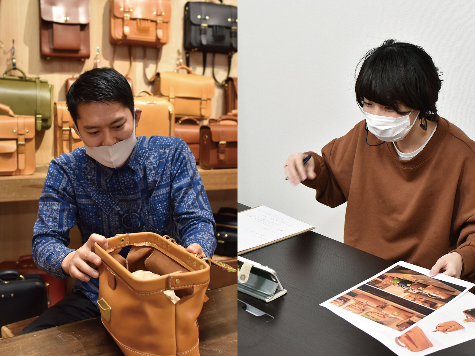 新作2way口枠ミニショルダーの作り手インタビュー｜革鞄・革小物のHERZ