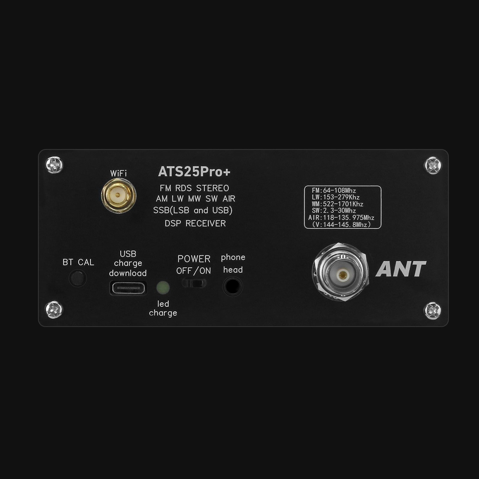 HAMGEEK ATS25 Pro+ FM SW SSB MW LW AIR SDR Receiver Aviation Band Rece