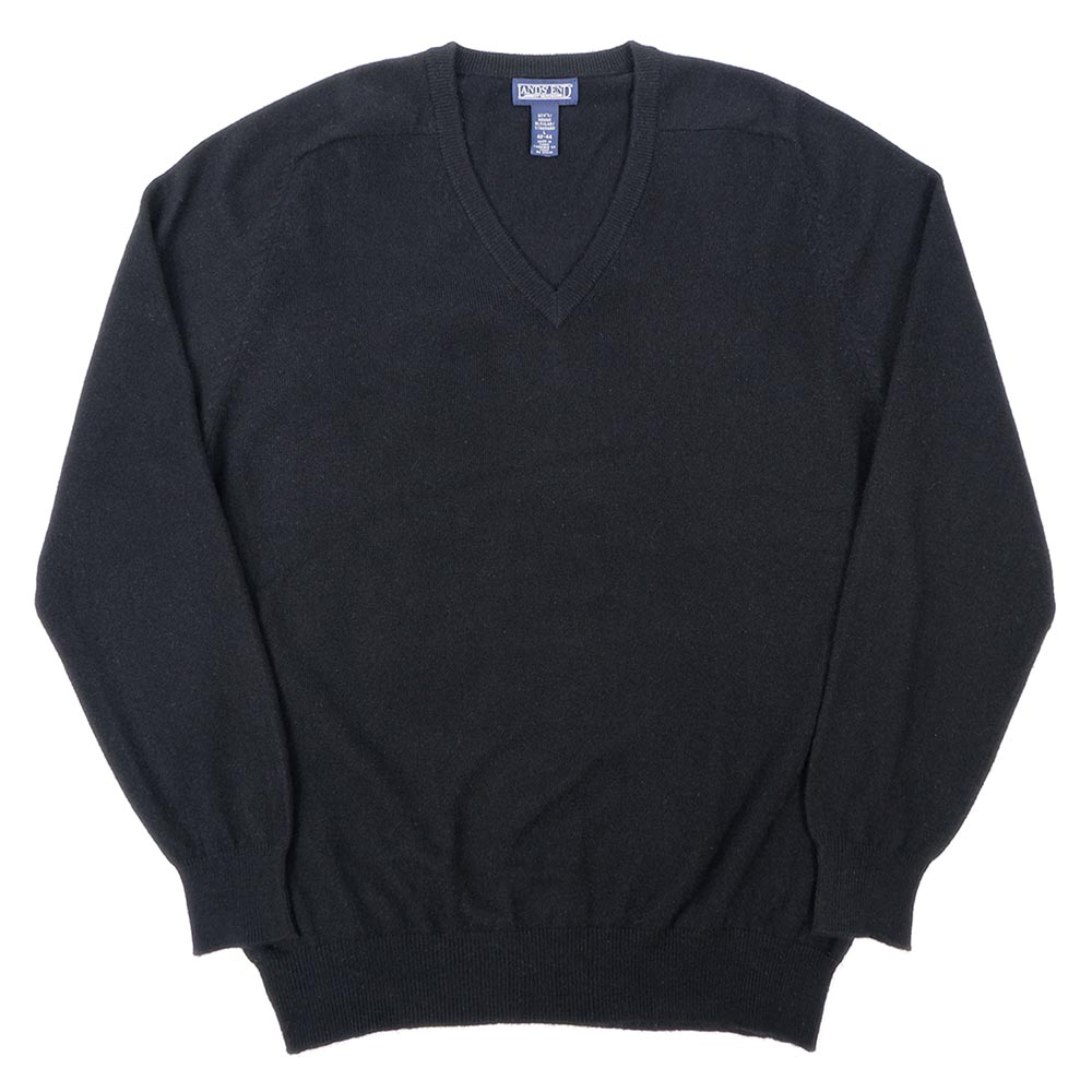 90's LANDS' END カシミヤ Vネックニット 