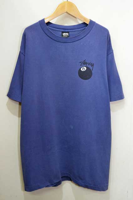 80's OLD STUSSY 8ボール プリント Tシャツ “黒タグ / MADE IN USA
